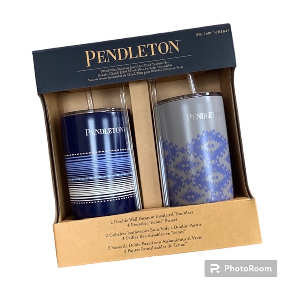 Pendleton 2 Pack Printed Stainless Steel Tumblers Set - Picture 1 of 2
